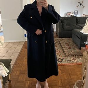 Vintage Navy Blue Dress Coat